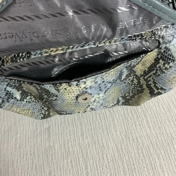 SIMPLY VERA VERA WANG Faux Leather Snakeskin Print Hobo Bag - Picture 10 of 16